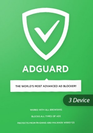 Adguard for Windows/Mac/Android/iOS / 3 Devices