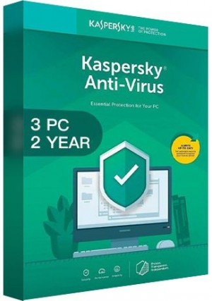 Kaspersky Antivirus 2020 - 3 PCs - 2 Years